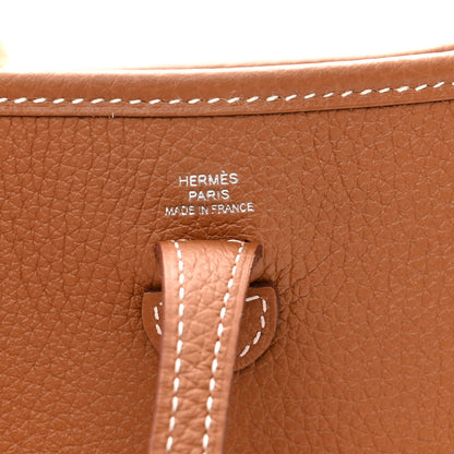 Hermes Taurillon Clemence Evelyne TPM Gold 6 of 10