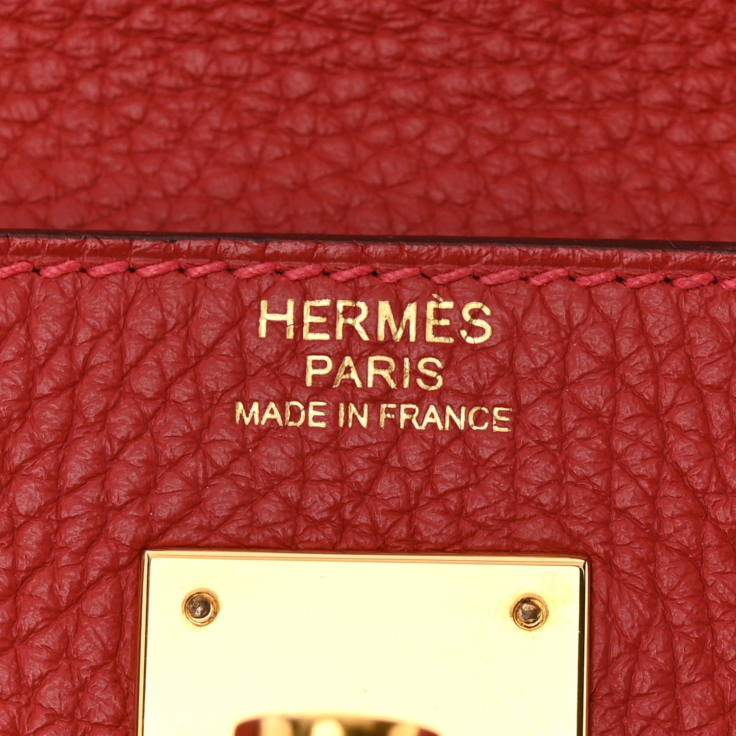 Hermes Taurillon Clemence Kelly Retourne 32 Rouge Casaque 6 of 12