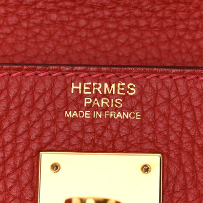 Hermes Taurillon Clemence Kelly Retourne 32 Rouge Casaque 6 of 12