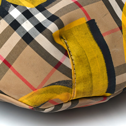 Burberry Vintage Check Graffiti Print Sonny Bum Bag Archive Yellow 9 of 18