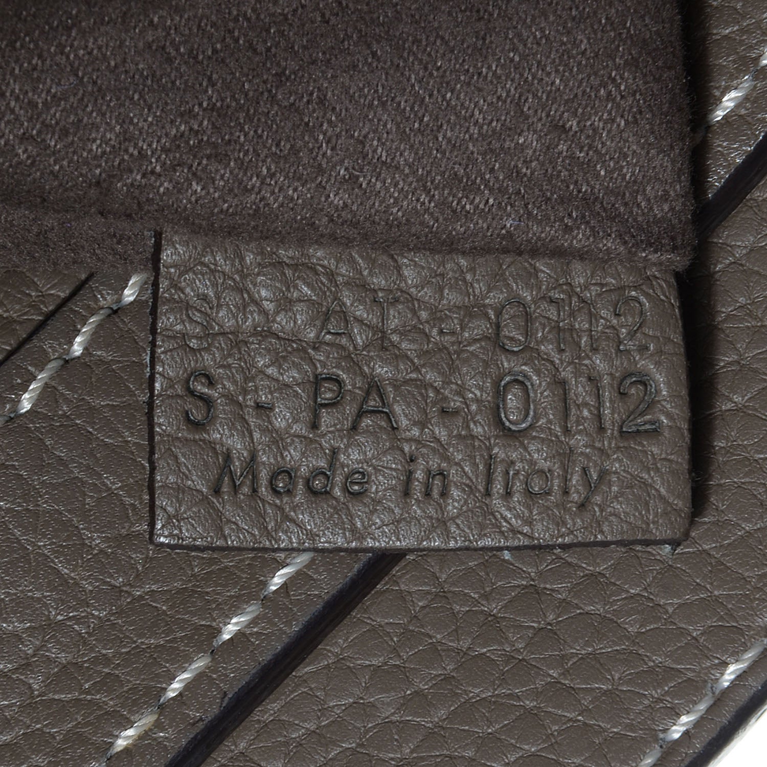 Celine Drummed Calfskin Micro Luggage Souris 7 of 8