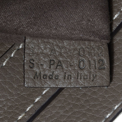 Celine Drummed Calfskin Micro Luggage Souris 7 of 8