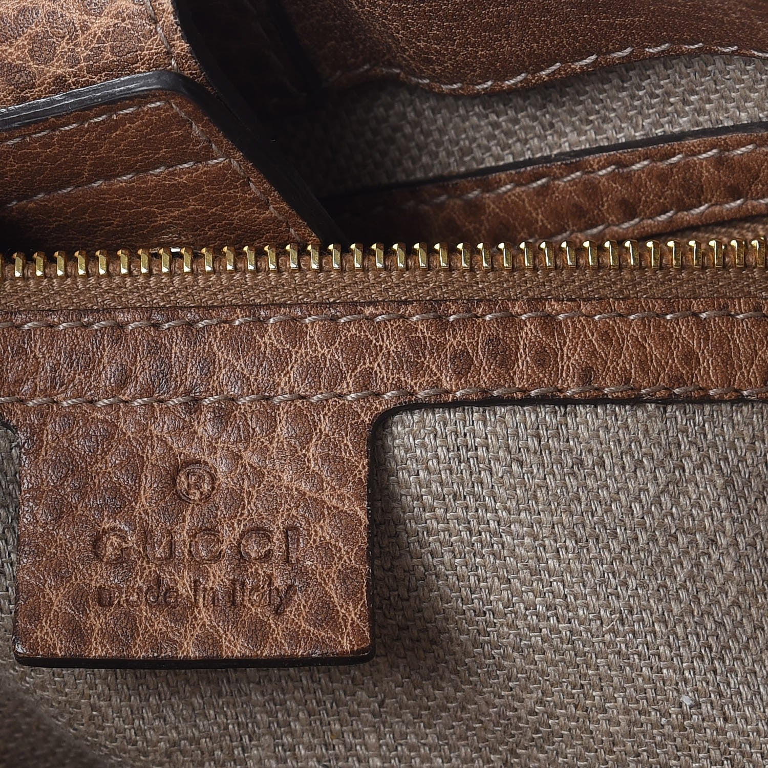 Gucci Monogram Medium Bamboo Tassel Tote Light Brown 6 of 12