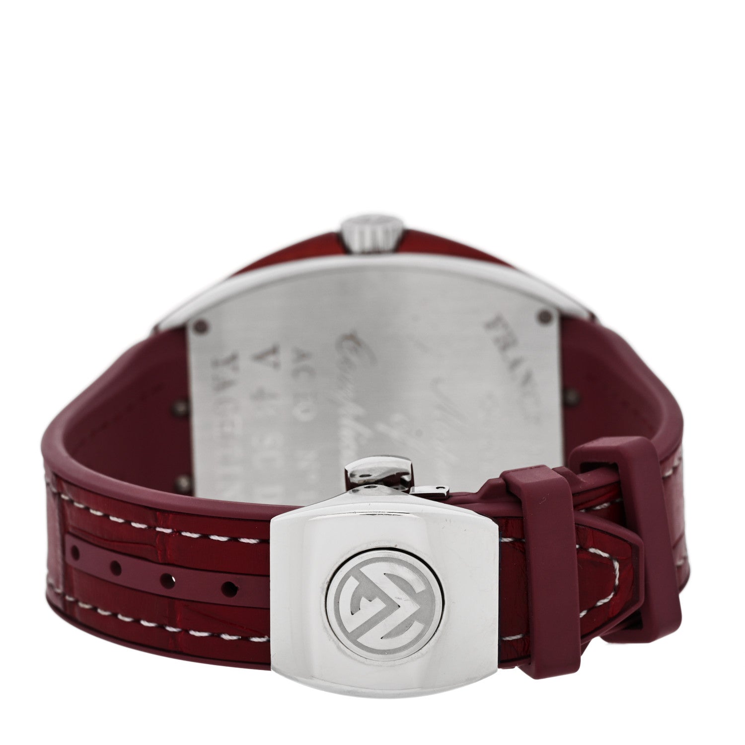Franck Muller Stainless Steel Alligator 43mm Vanguard Yachting Automatic Watch Burgundy V43SCDT 3 of 5