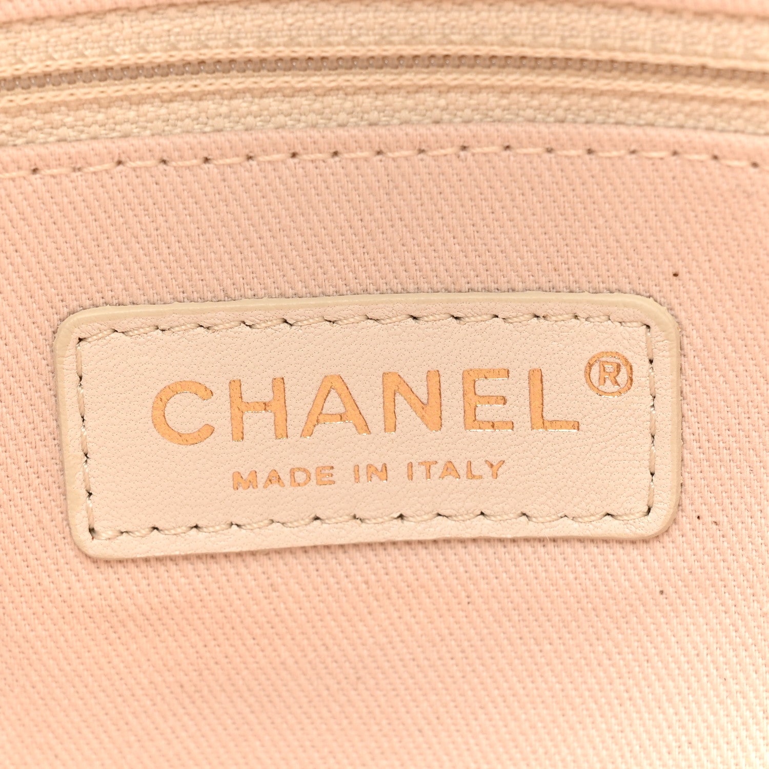Chanel Mixed Fibers Calfskin Medium Deauville Tote Light Beige 6 of 10