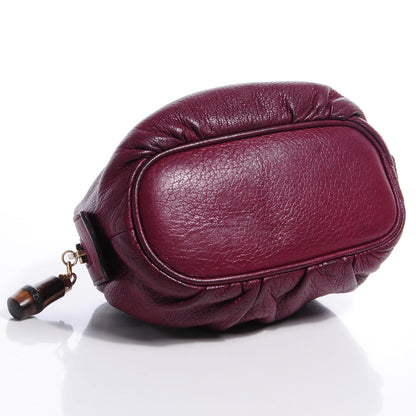 Gucci Leather Medium Bamboo Cosmetic Case Cherry 4 of 7