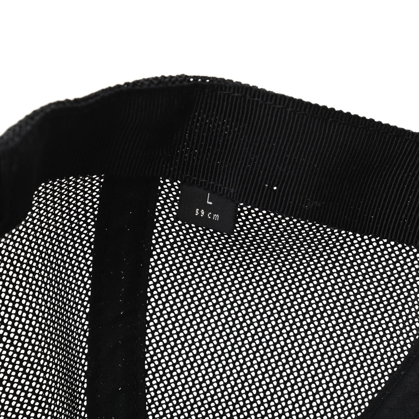 Nylon Monogram Baseball Hat L Black