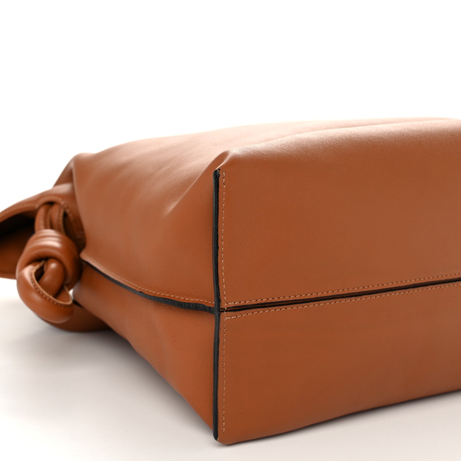 Loewe Nappa Calfskin Flamenco Knot Bag Tan 8 of 10