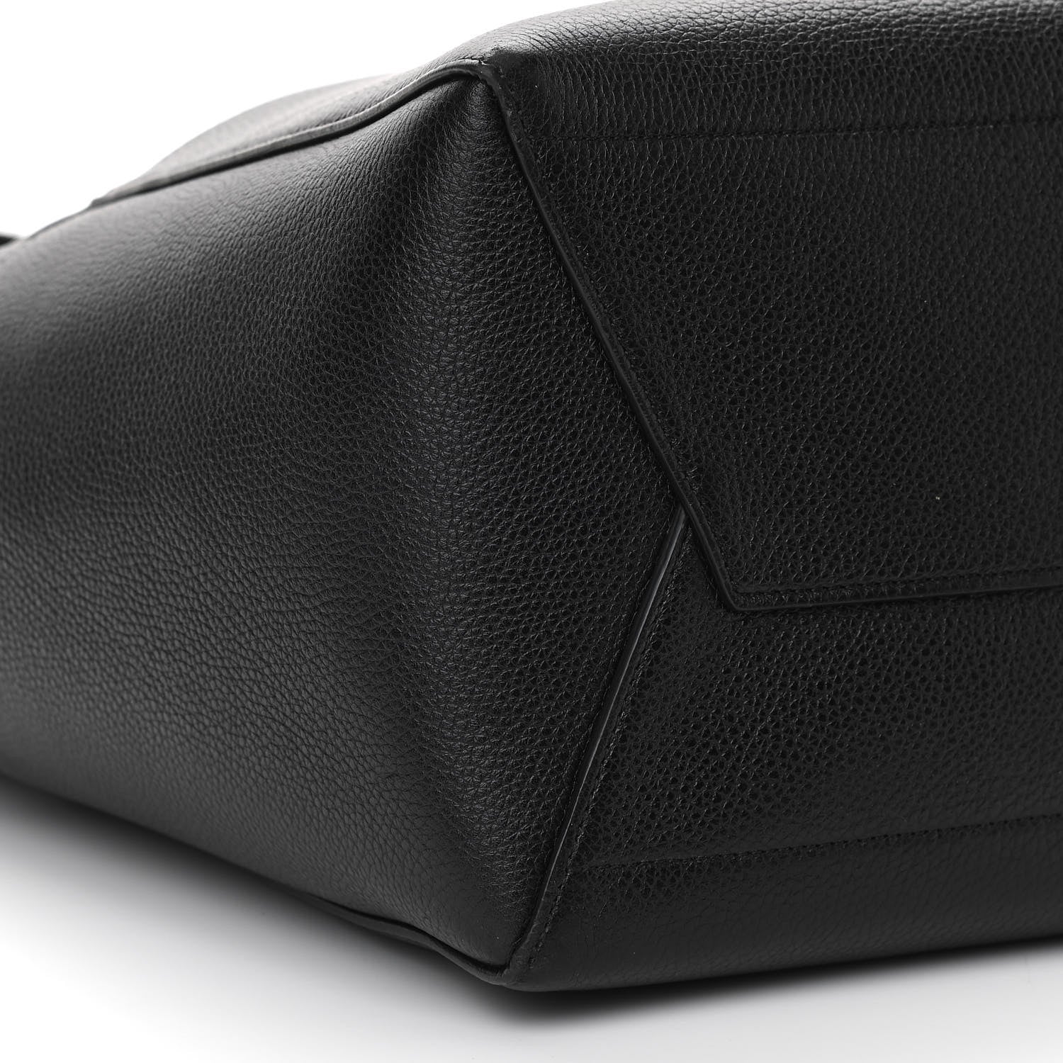 Celine Soft Grained Calfskin Sangle Bucket Bag Black 9 of 11