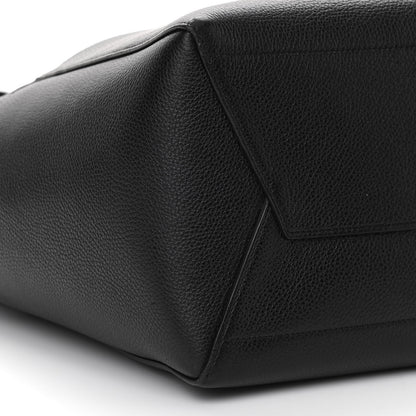 Celine Soft Grained Calfskin Sangle Bucket Bag Black 9 of 11