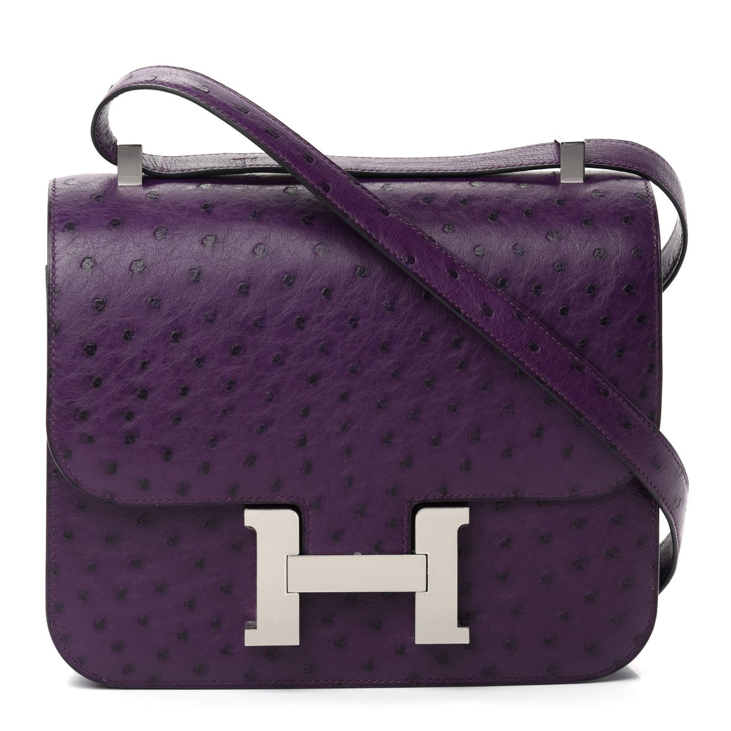 Hermes Ostrich Constance 24 Violine 1 of 11