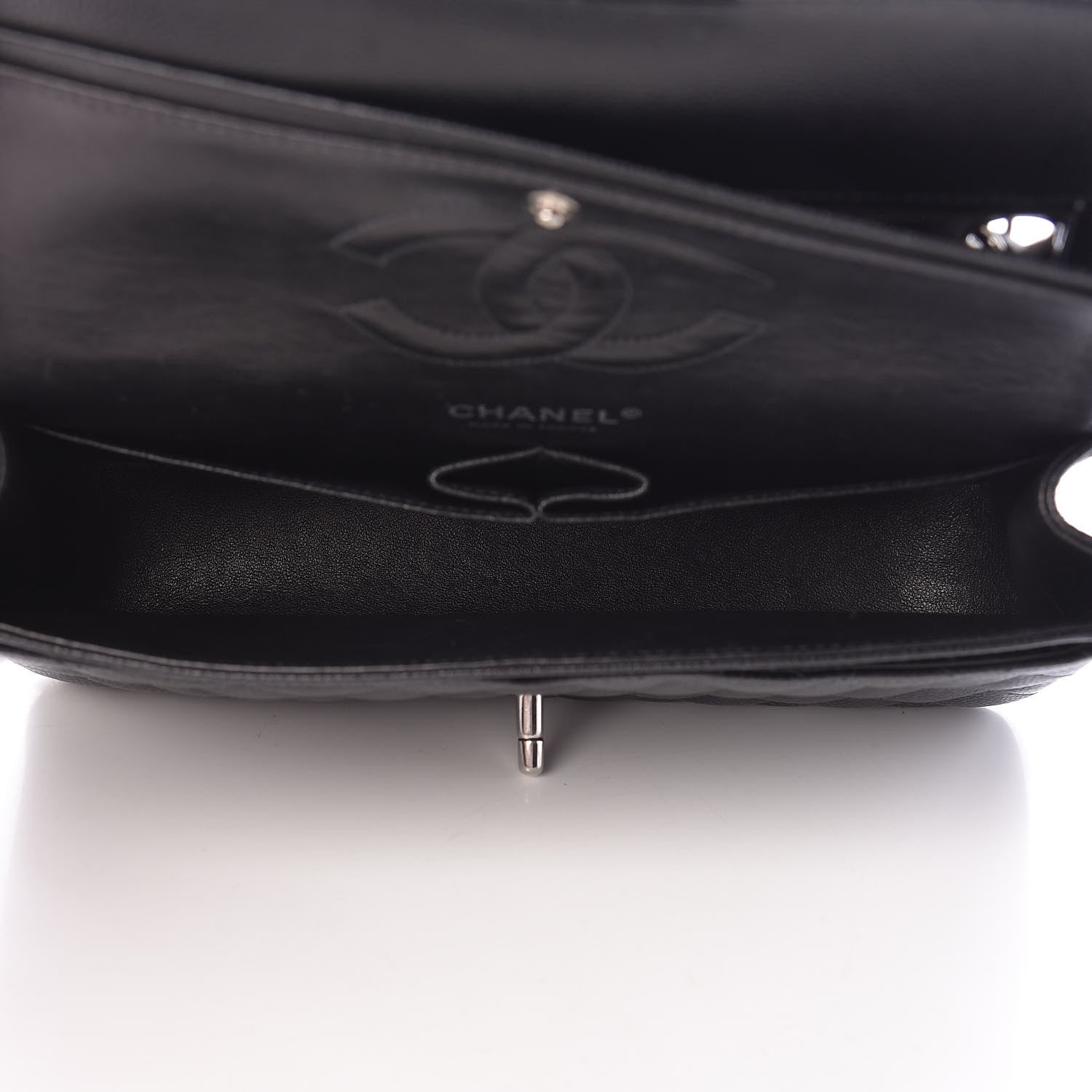 Chanel Caviar Quilted Medium Double Flap Black 5 of 12