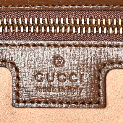 Gucci GG Supreme Monogram Small Horsebit 1955 Shoulder Bag Beige Brown Sugar 5 of 9