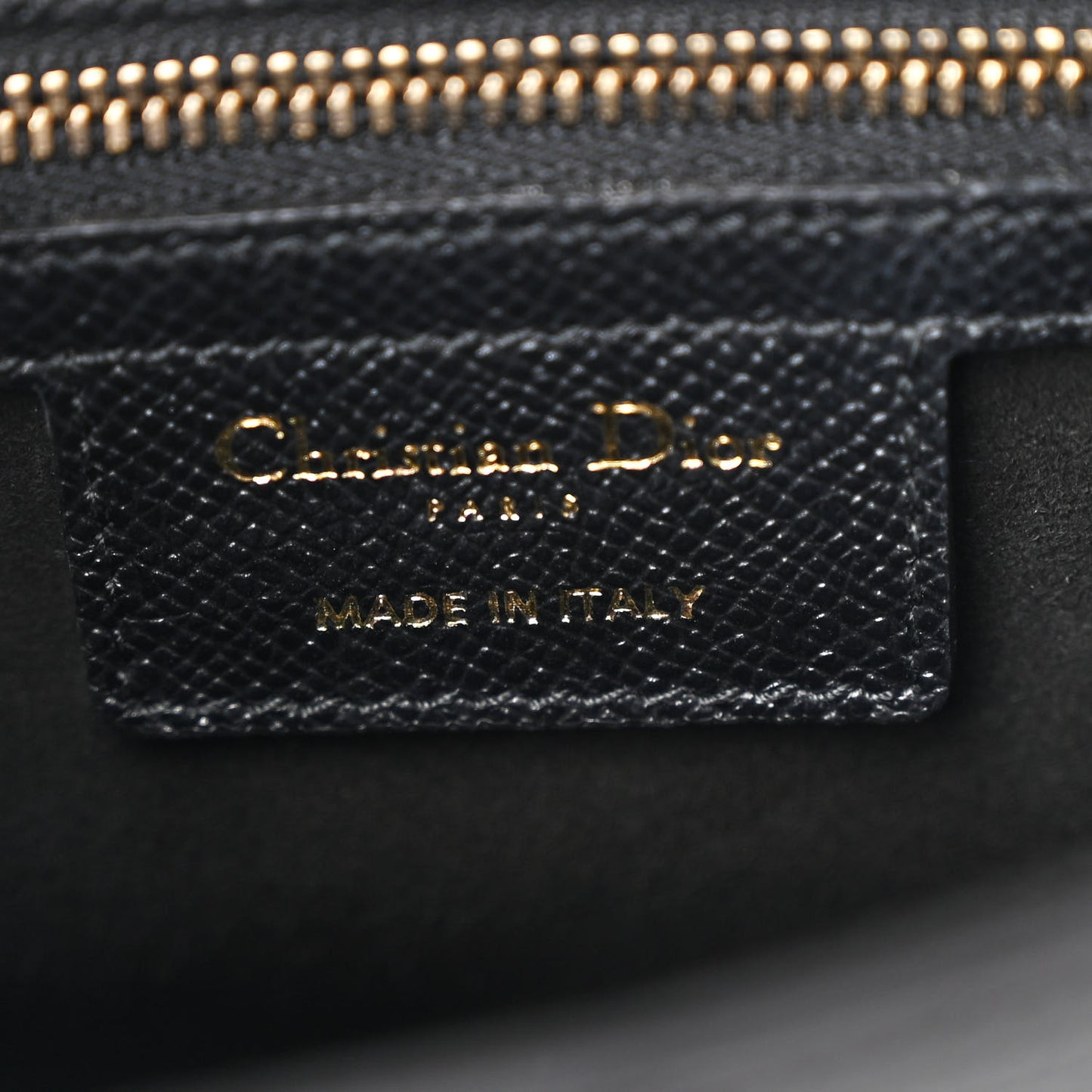 Grained Calfskin Saddle Bag Black