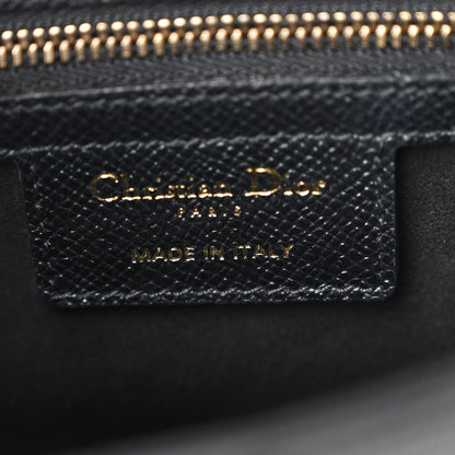 Christian Dior Grained Calfskin Saddle Bag Black 6 of 10