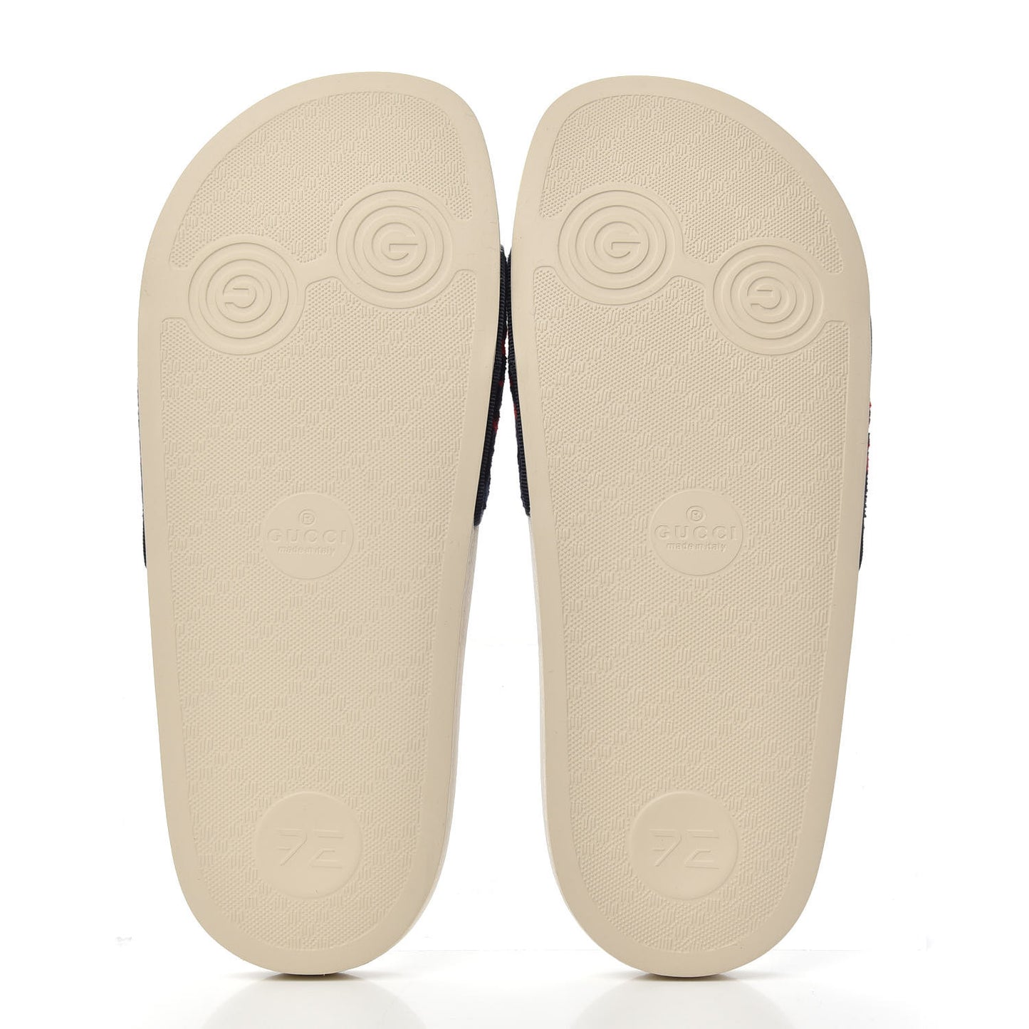 Terry Cloth GG Monogram Slide Sandals 37 Blue Red