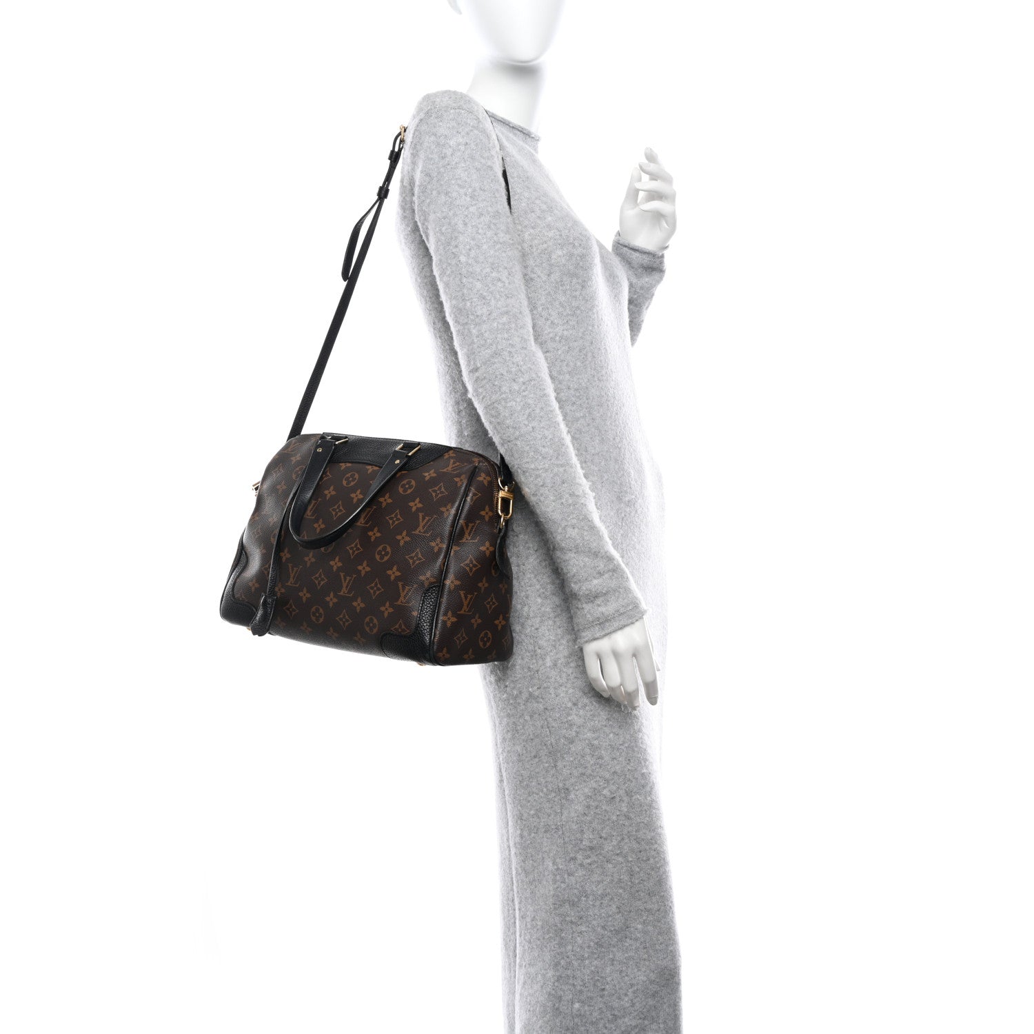 Louis Vuitton Monogram Retiro NM Black 2 of 11