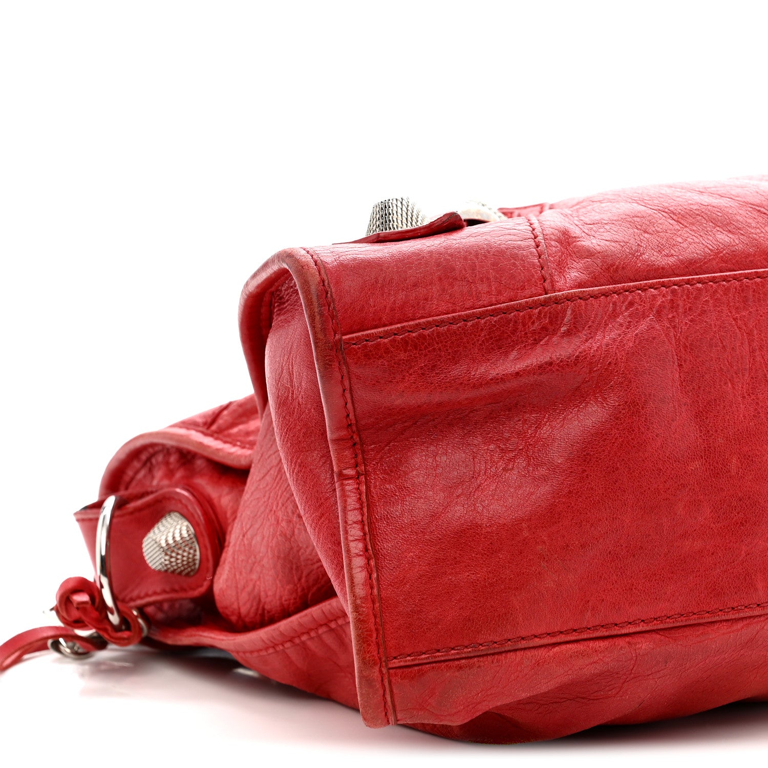 Balenciaga Agneau Giant 21 Silver Hardware City Rouge Coquelicot 10 of 17