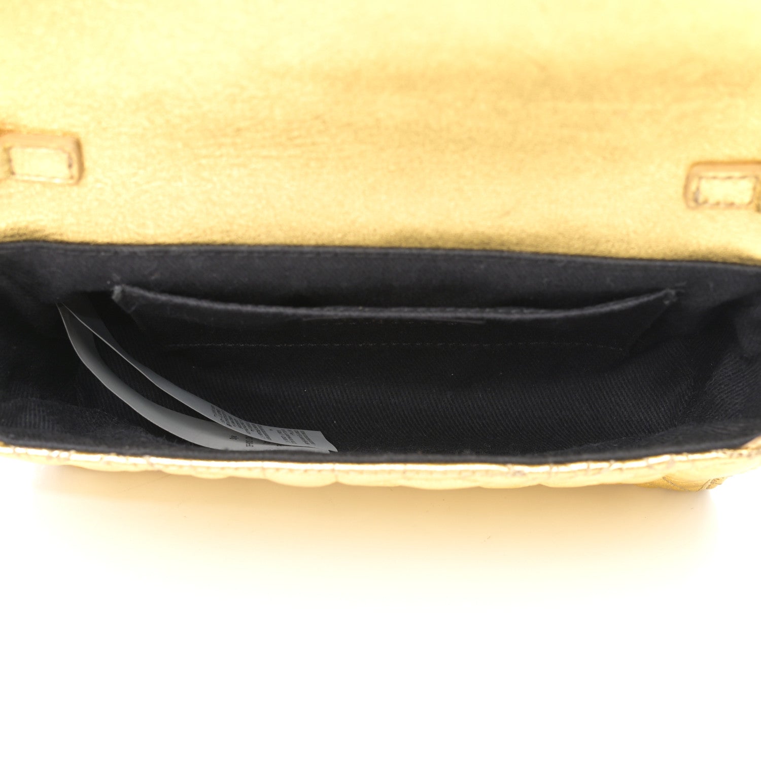 Versace Metallic Nappa Barocco Quilted Medusa Chain Crossbody Gold 8 of 22