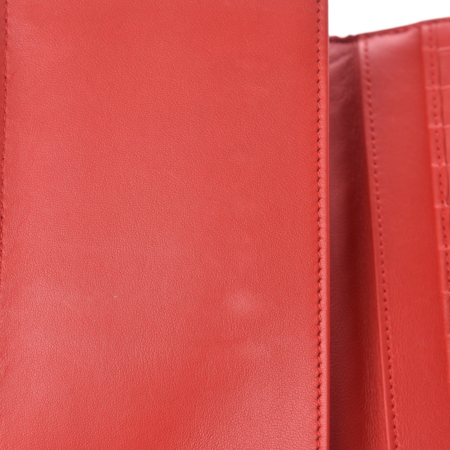 Nappa Intrecciato Continental Wallet Red