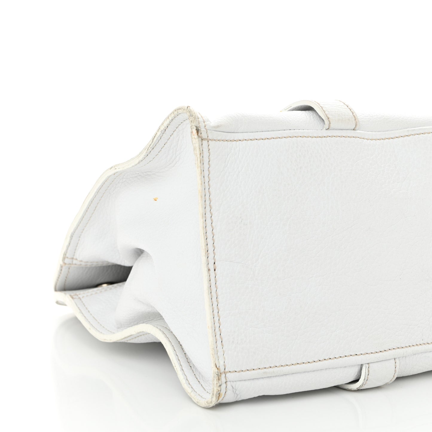 Vitello Daino Shoulder Bag White
