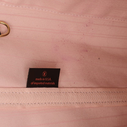 Louis Vuitton Damier Ebene Neo Neverfull MM Rose Ballerine 6 of 7