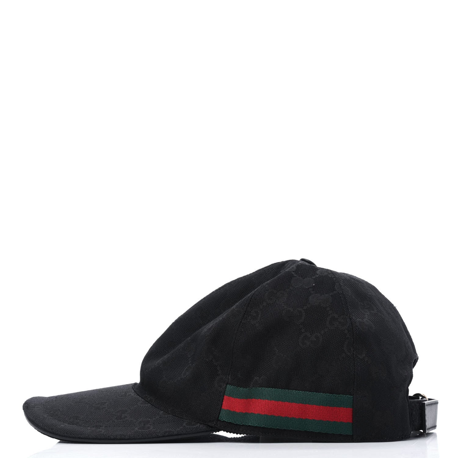 Gucci Monogram Web Baseball Hat S Black 2 of 7