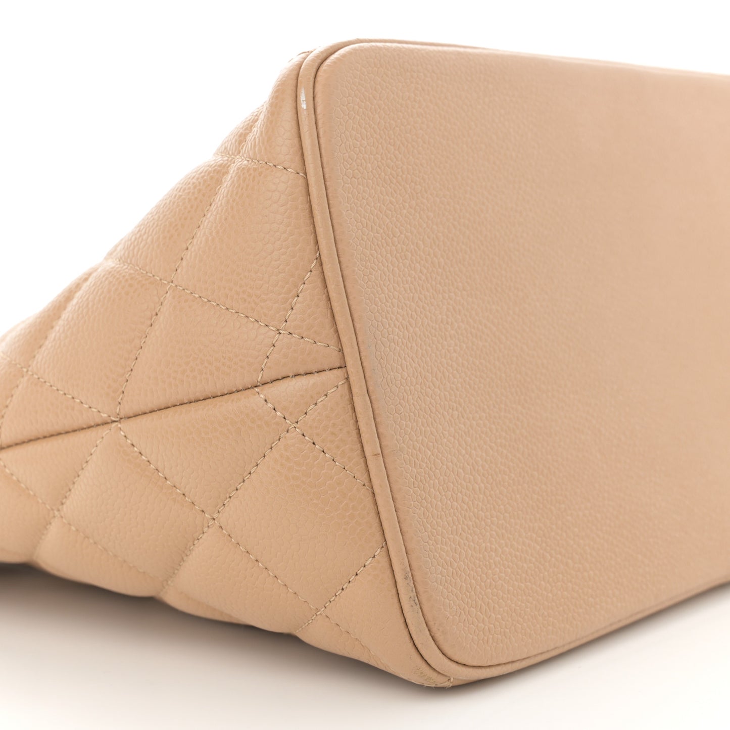 Caviar Quilted Medallion Tote Beige