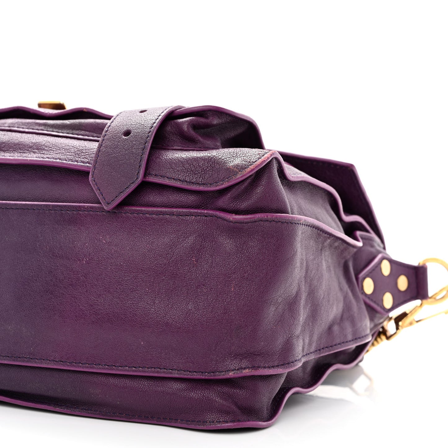 Lambskin Medium PS1 Satchel Purple Rain