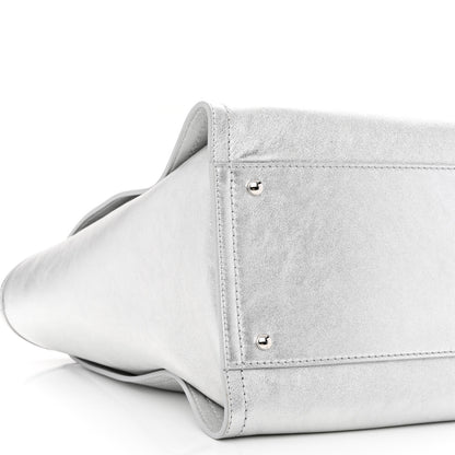 Chanel Metallic Calfskin Medium Deauville Tote Silver 11 of 13
