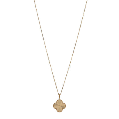 Van Cleef & Arpels 18K Yellow Gold Guilloche Magic Alhambra Long Necklace 1 of 5
