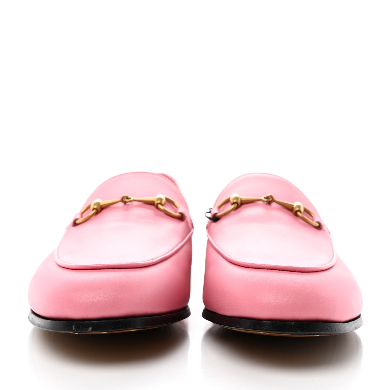 Gucci Betis Glamour Calfskin Womens Jordaan Loafers 40 Butterfly Pink 2 of 13