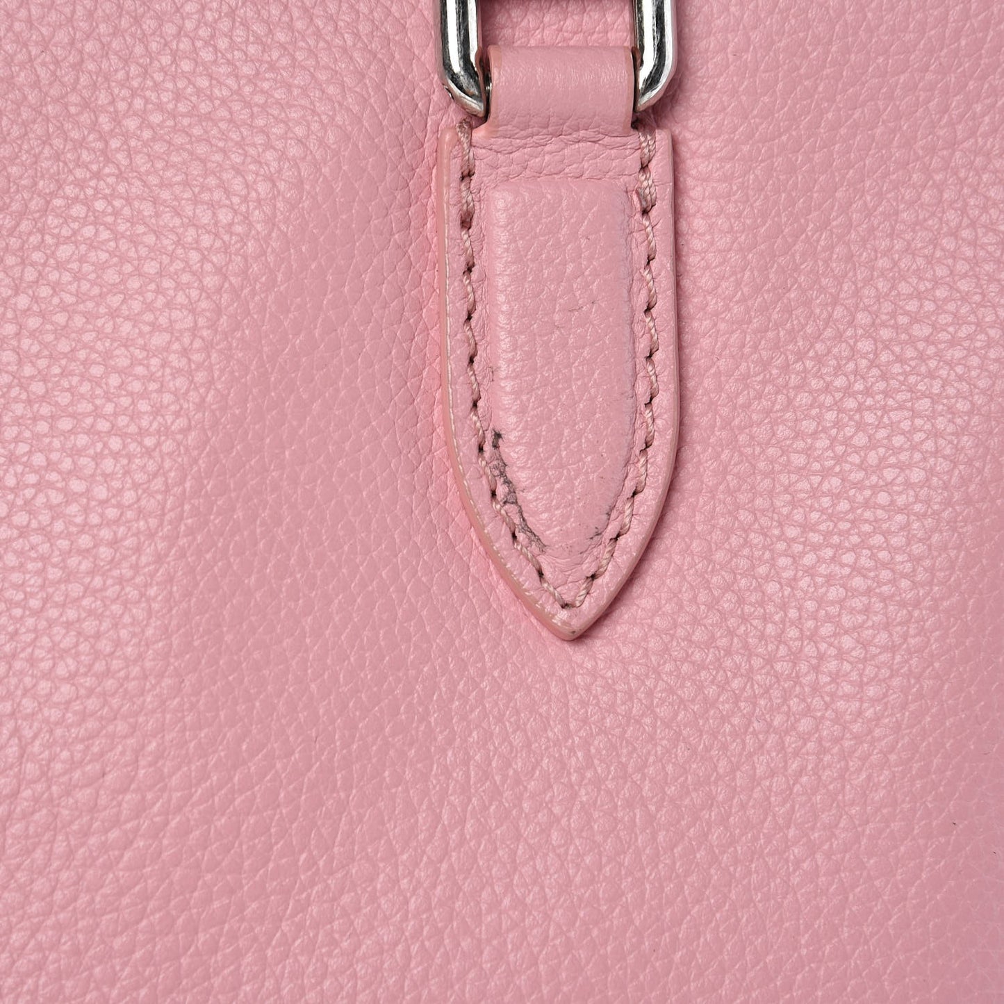 Pebbled Calfskin Small Skull Padlock Zip Around Tote Petal