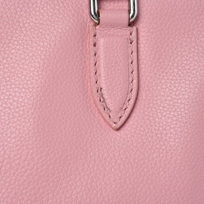 Alexander McQueen Pebbled Calfskin Small Skull Padlock Zip Around Tote Petal 10 of 11
