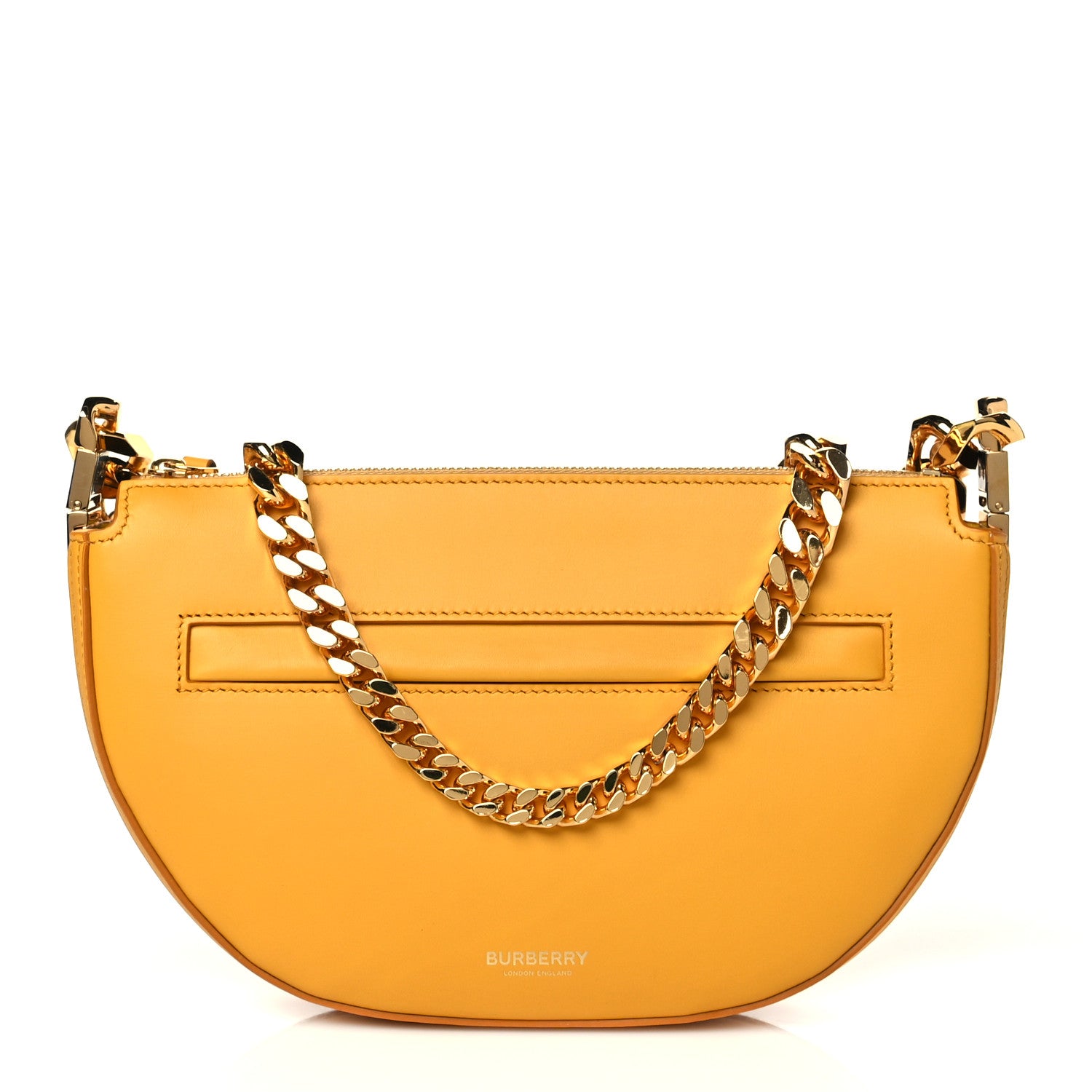 Burberry Calfskin Small Olympia Chain Shoulder Bag Marigold 1 of 10