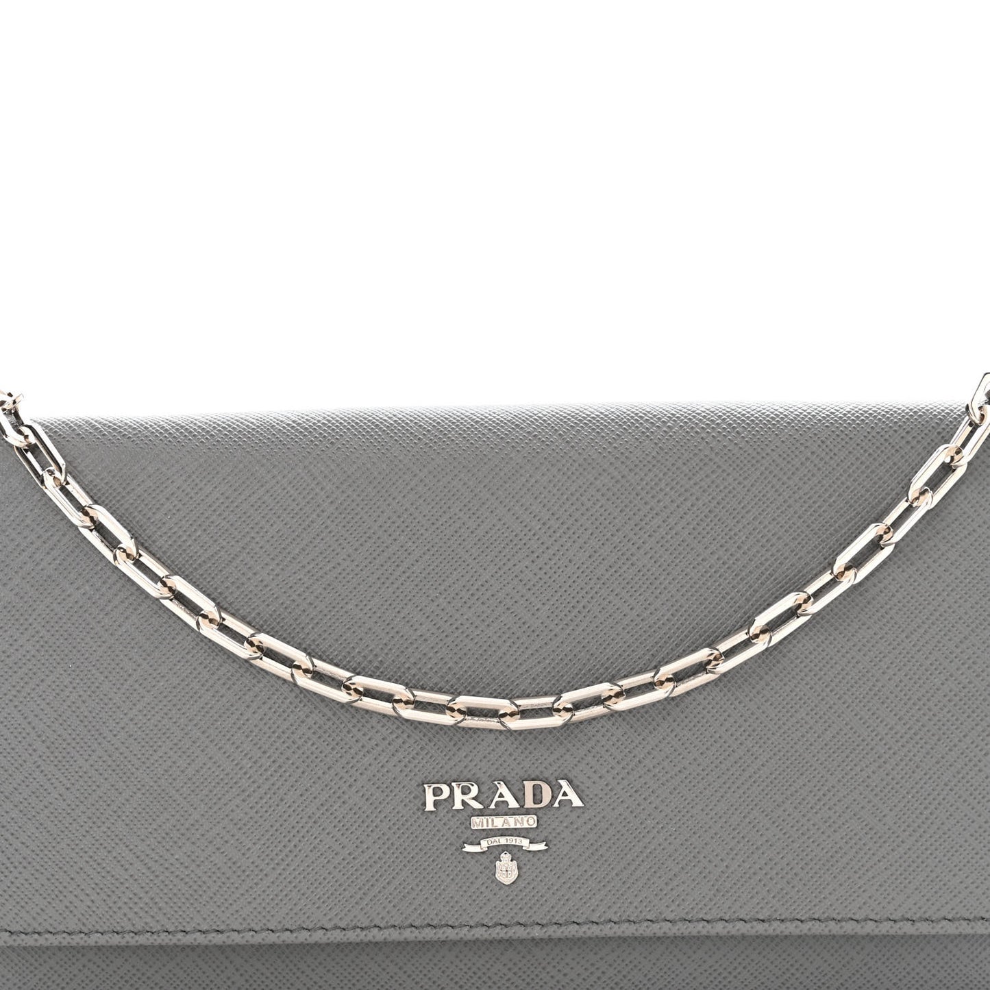 Saffiano Metal Oro Chain Wallet Marmo
