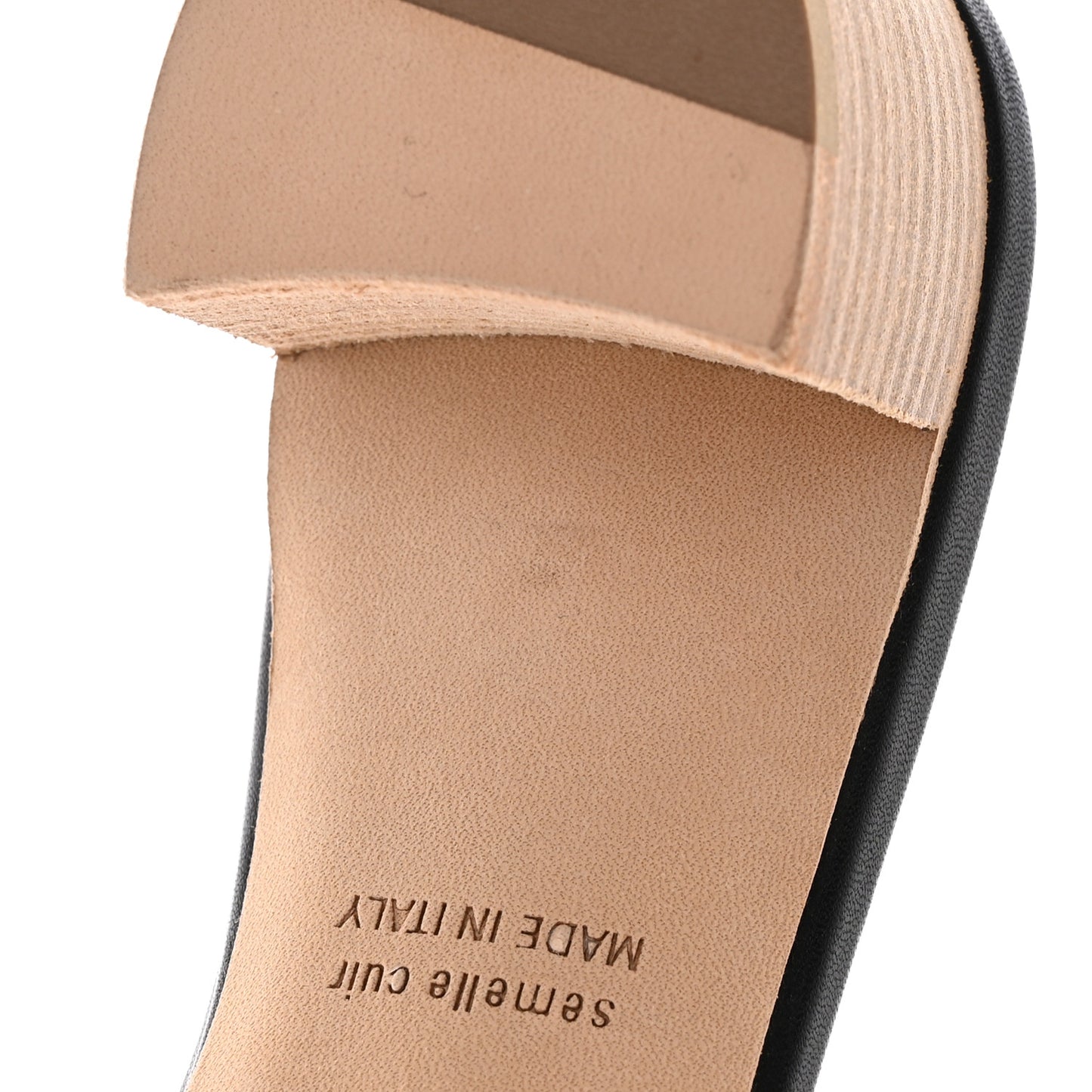 Calfskin Oasis Sandals 38 Black