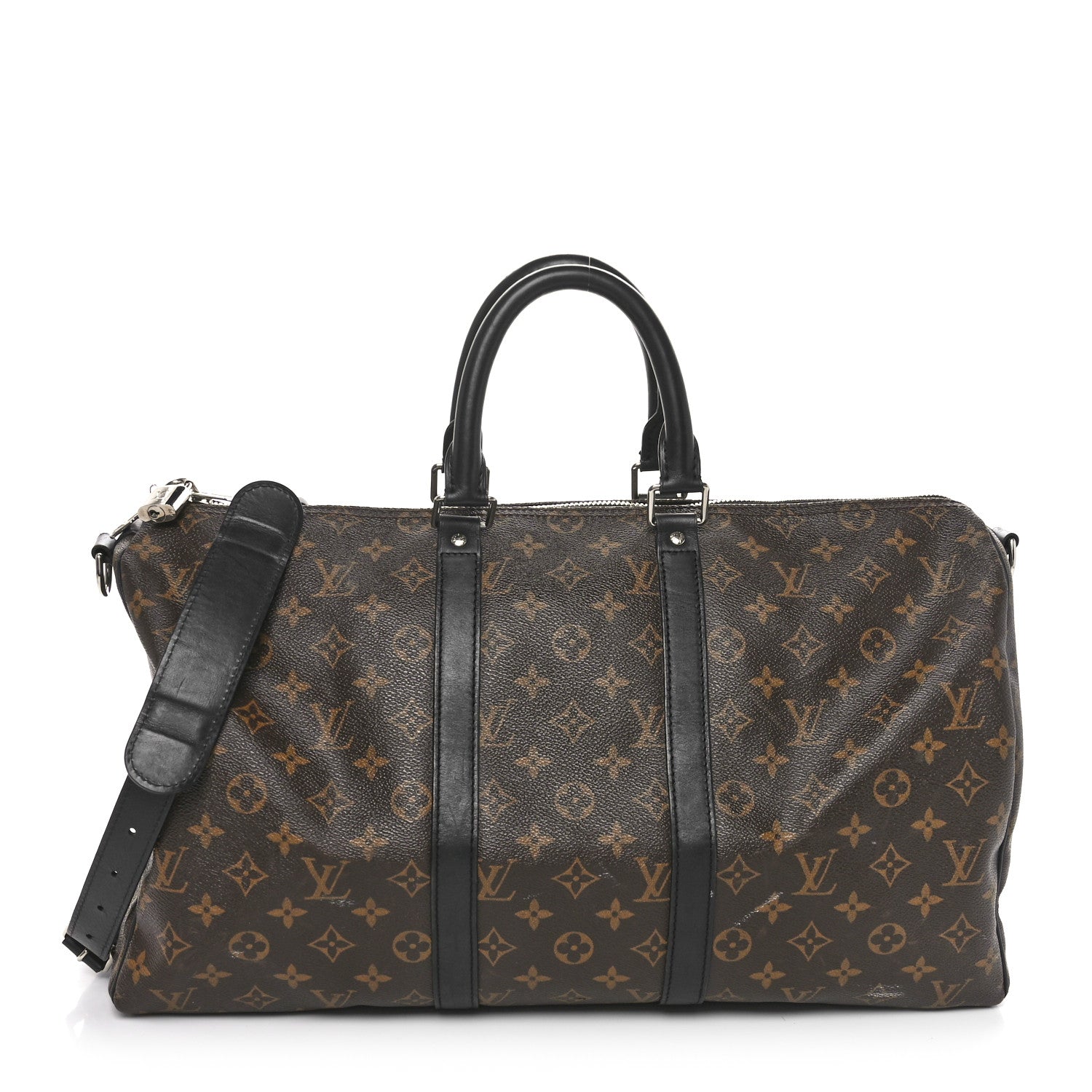 Louis Vuitton Monogram Macassar Keepall Bandouliere 45 1 of 10