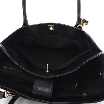 Chanel Calfskin Cerf Executive Shopper Tote Black 7 of 10