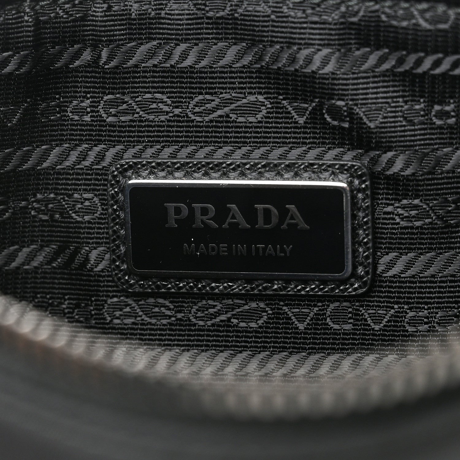 Prada Re-Nylon Saffiano Pocket Zippered Shoulder Bag Black 5 of 8