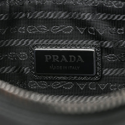 Prada Re-Nylon Saffiano Pocket Zippered Shoulder Bag Black 5 of 8