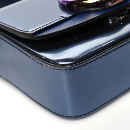 Chloe Patent Mini C Double Carry Blue Purple 8 of 15