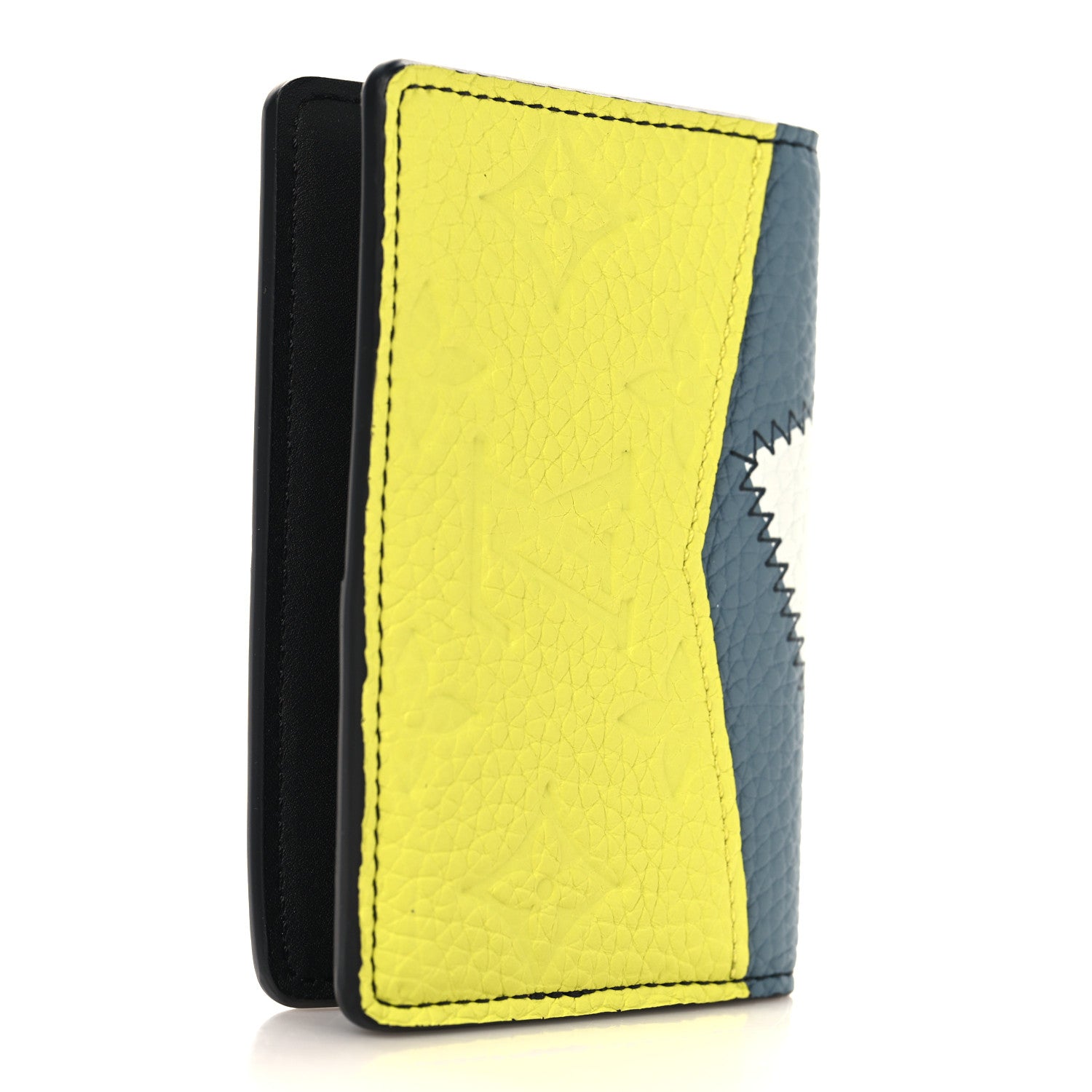Louis Vuitton Taurillon Monogram Pocket Organizer NM Lime 3 of 7