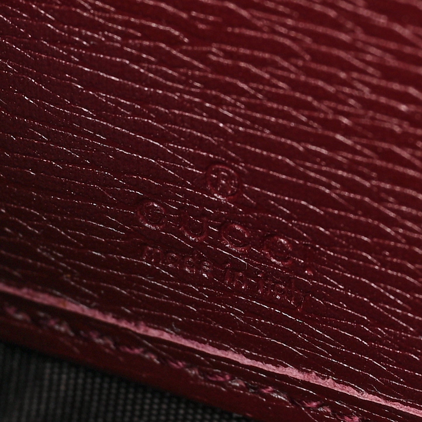 Calfskin Heartbeat Print Zip Around Wallet New Wine