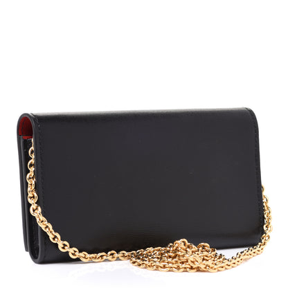 Salvatore Ferragamo Calfskin City Wallet On Chain Black 2 of 7