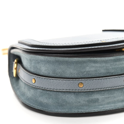 Chloe Calfskin Suede Small Nile Bracelet Bag Cloudy Blue 5 of 9