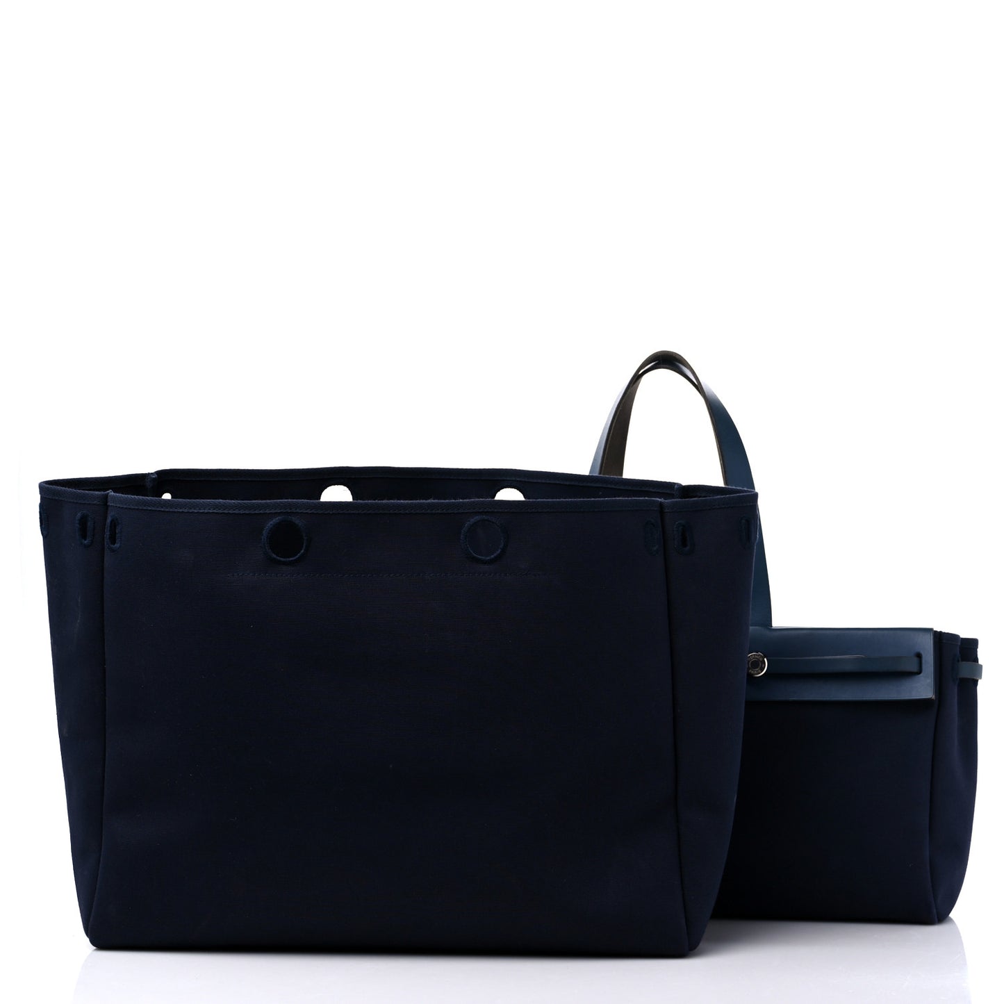 Toile Vache Hunter Herbag Cabas MM Bleu Marine