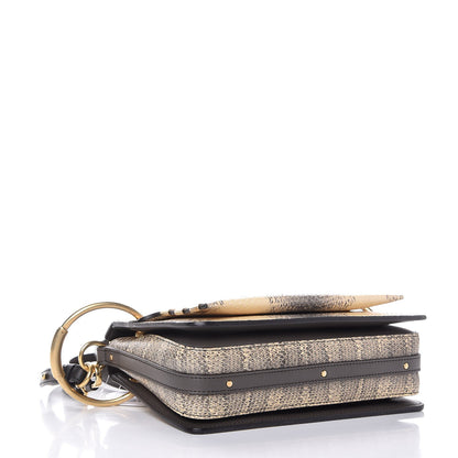 Chloe Calfskin Watersnake Embossed Small Roy Bag Cloudy Yellow 4 of 6