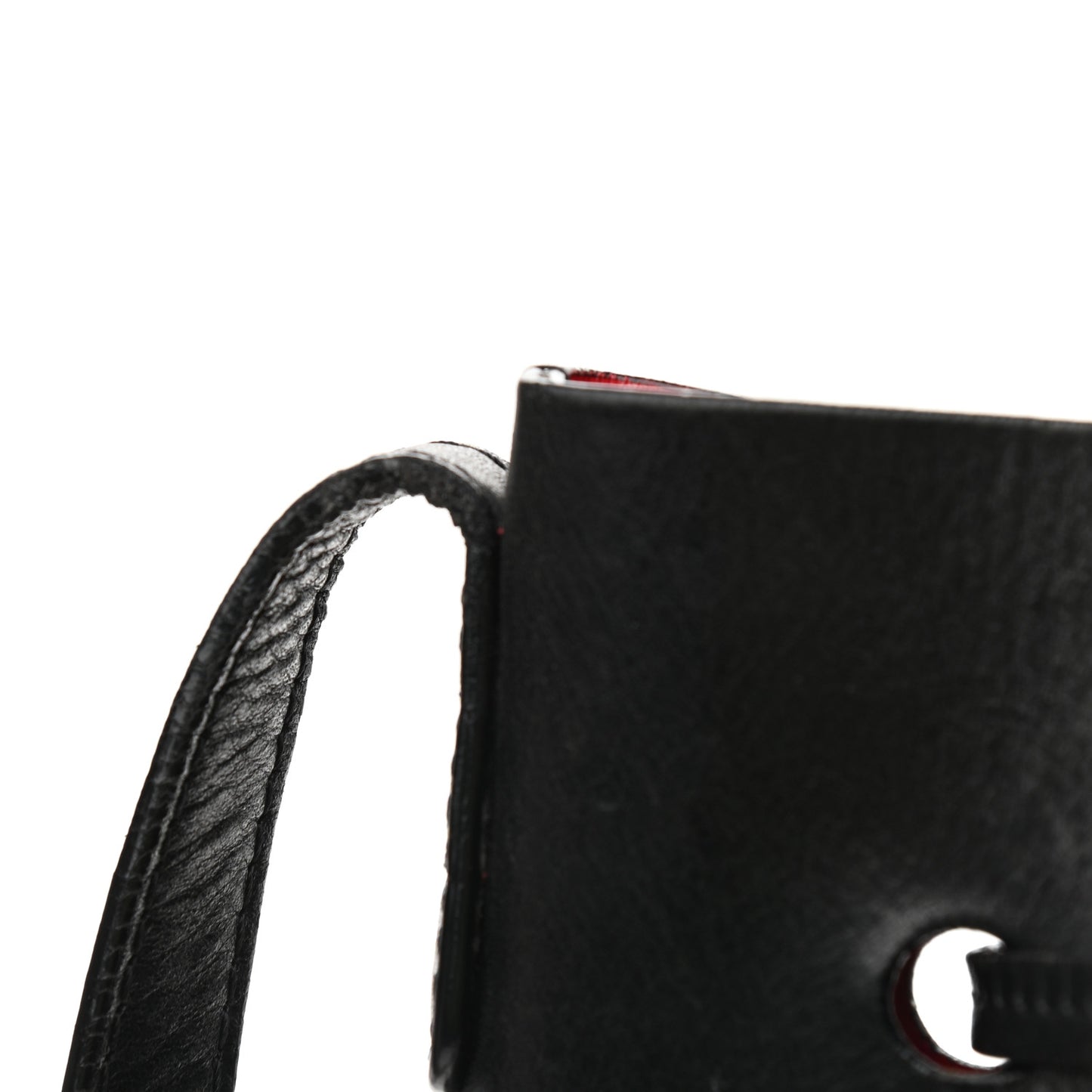 Vegetable Tanned Calfskin Bucket Bag Black Flamma