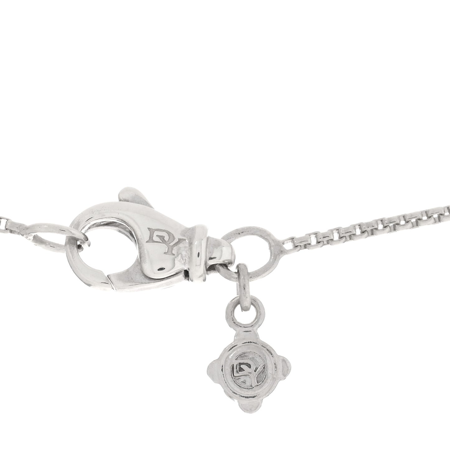 Sterling Silver Diamond 13mm Infinity Pendant Necklace